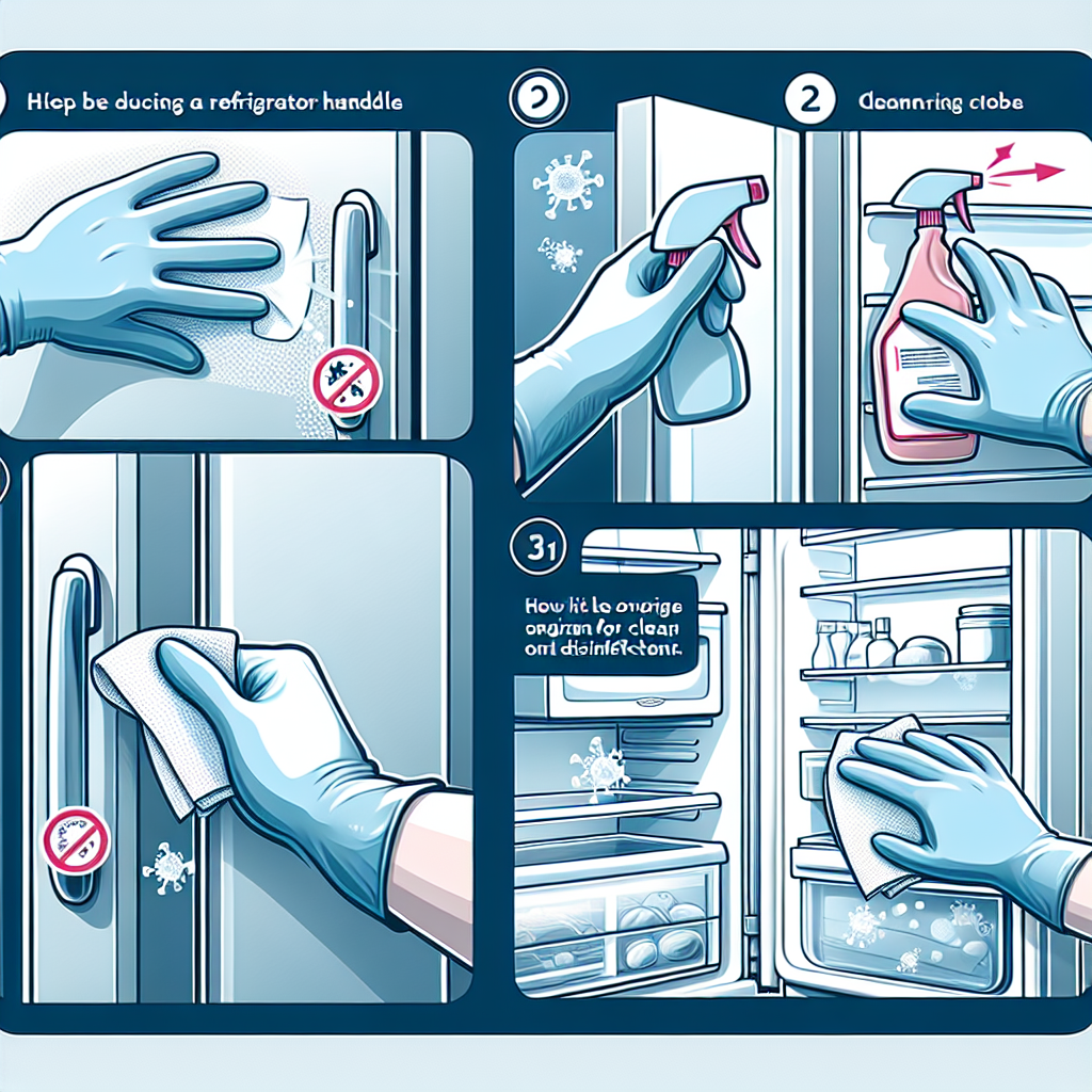 냉장고 손잡이 소독법, 세균 접촉 줄이는 가장 중요한 구역 관리
