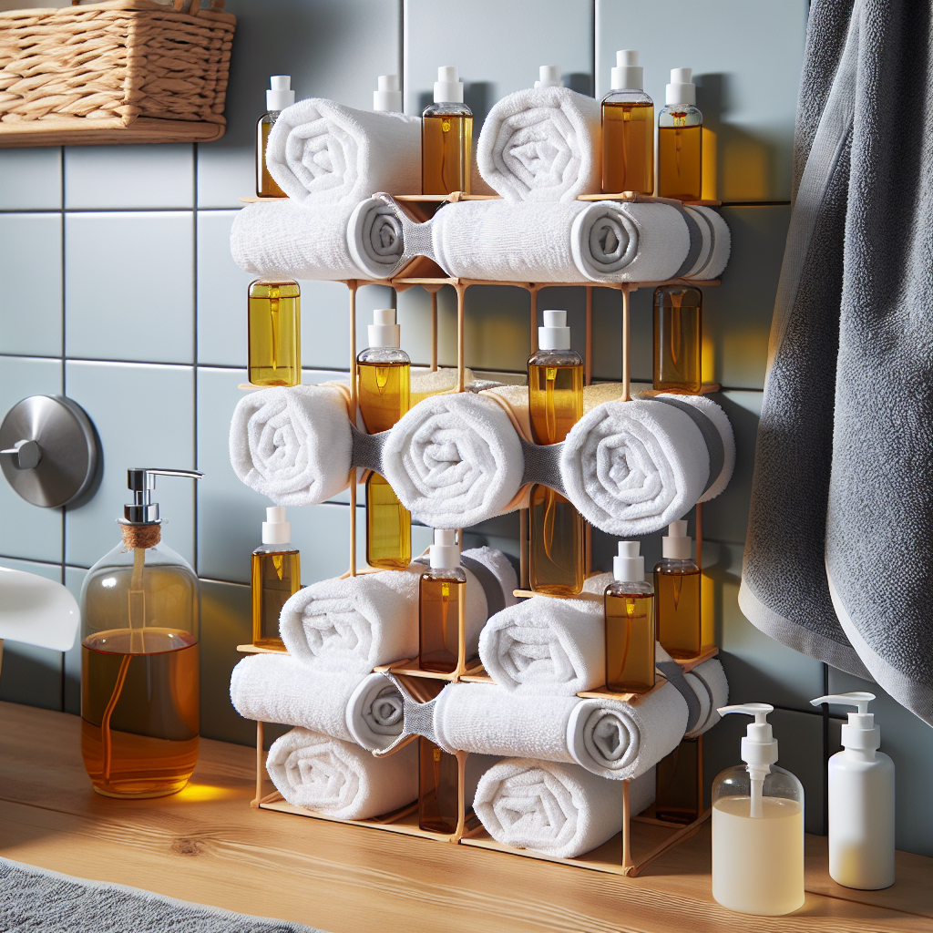 욕실 수건 교차 보관법, 빨리 마르고 냄새 적게 나는 구조