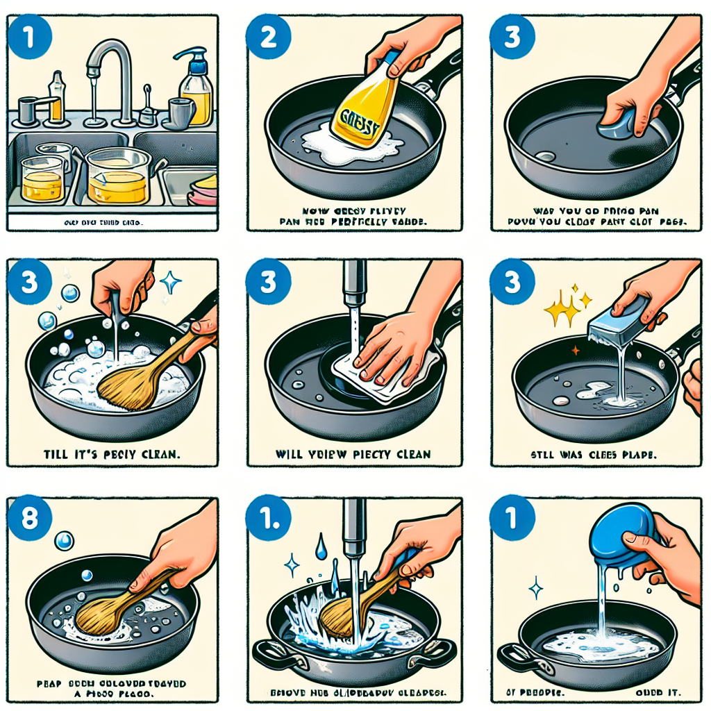 기름기 많은 후라이팬 세척, 미끄럼 없이 뽀득해지는 설거지 요령