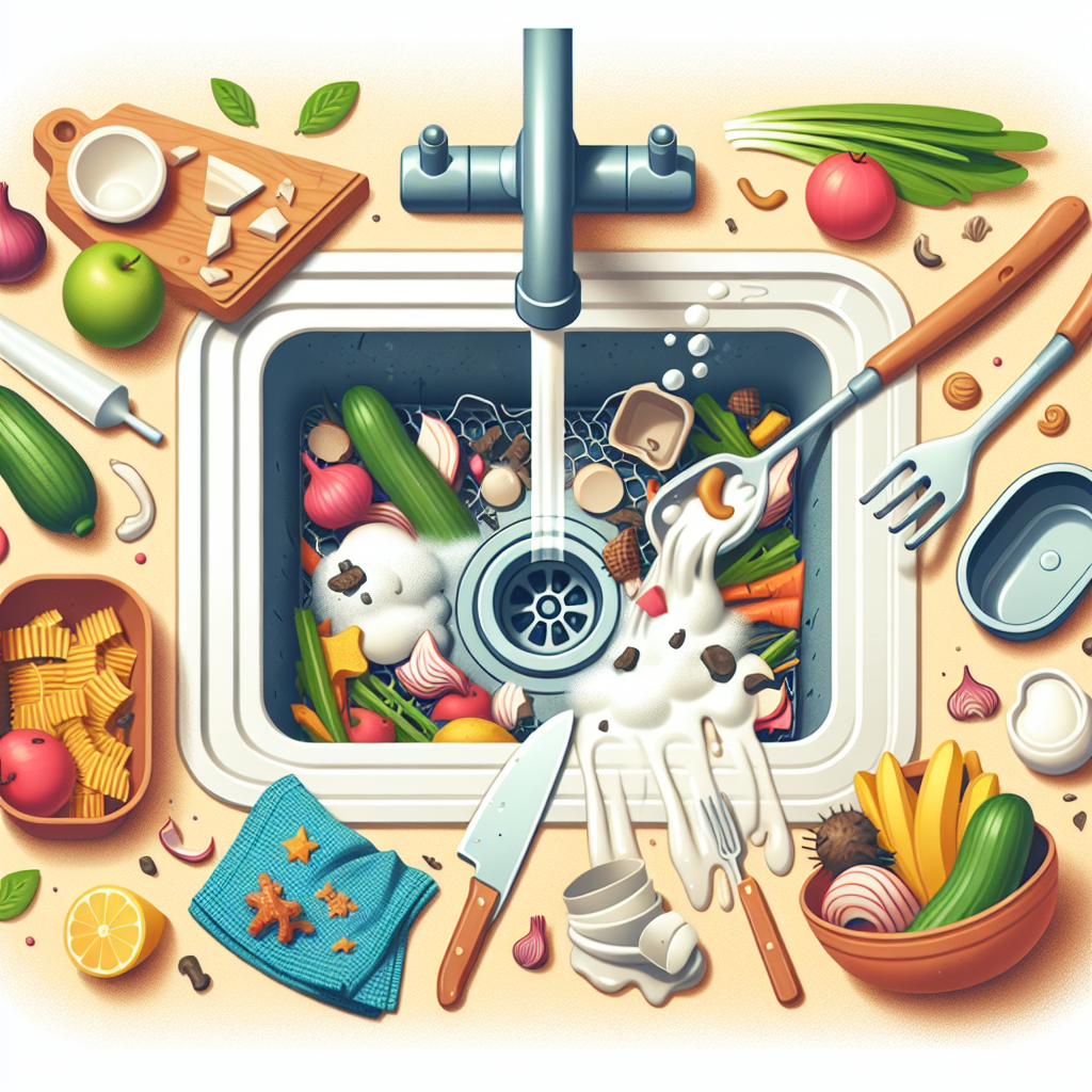 싱크대 음식물 찌꺼기 냄새 제거, 배수구까지 깔끔해지는 루틴