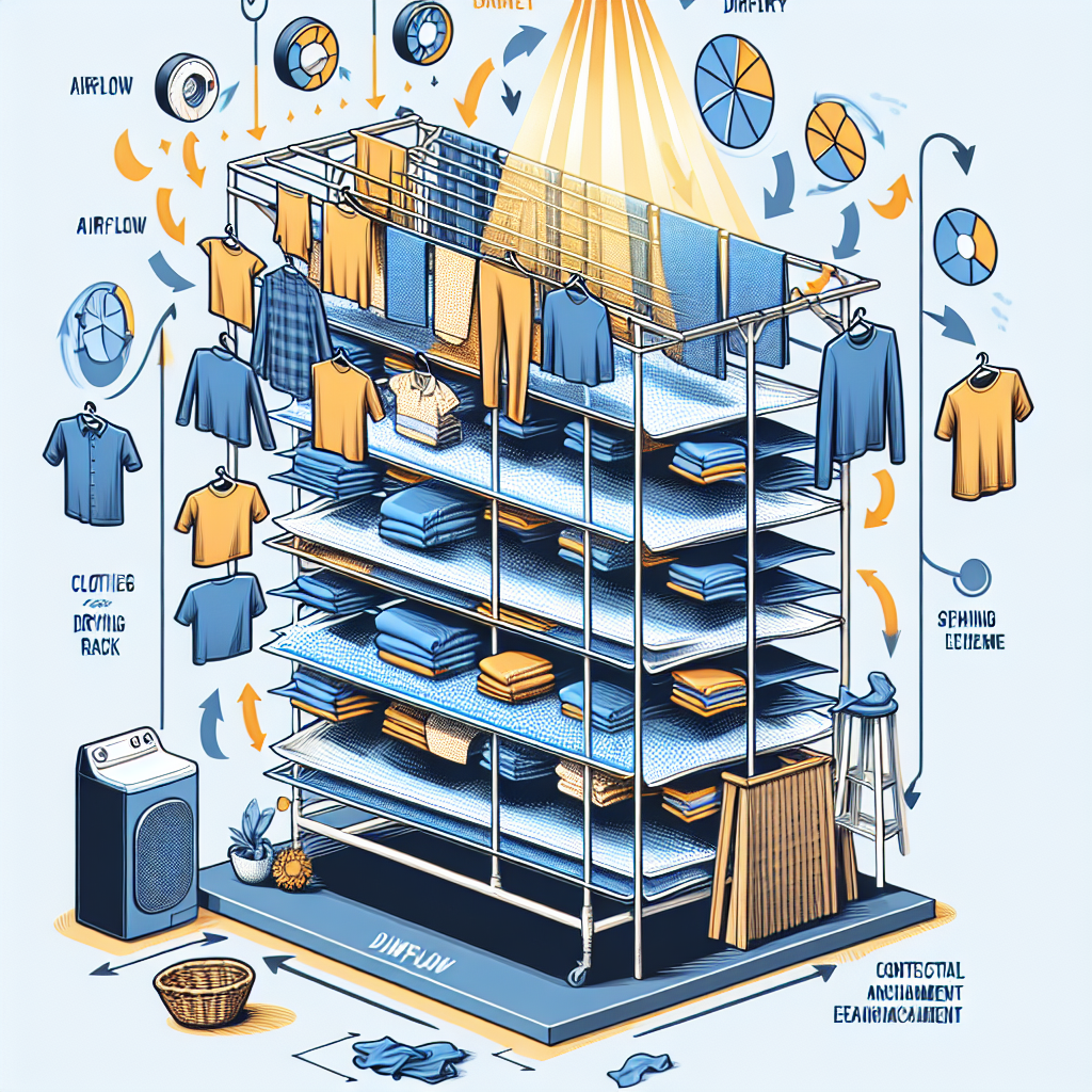 세탁물 건조대 배치 팁, 통풍 극대화해서 말리는 속도 높이는 방법