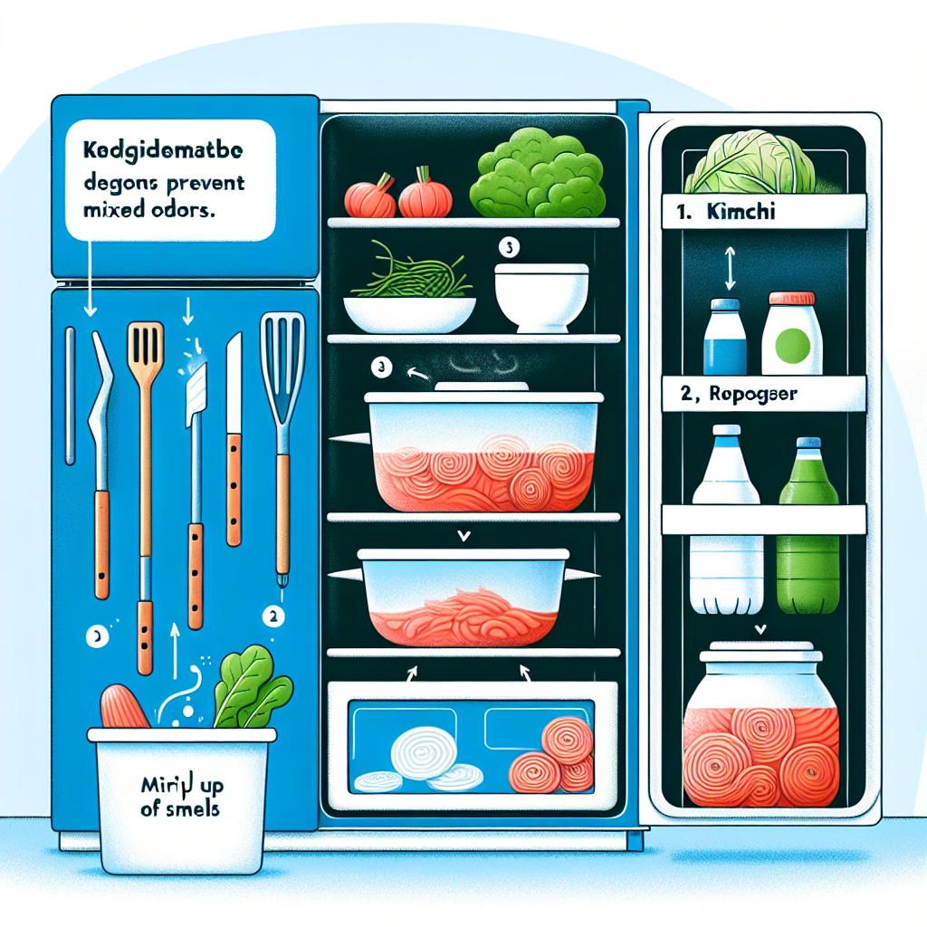 냉장고 김치칸 정리법, 냄새 섞임 없이 보관하는 방법