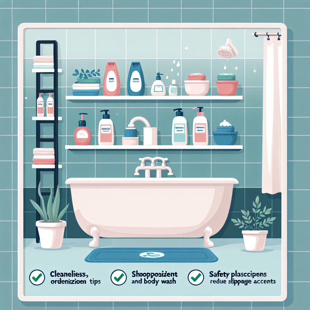 욕실 샴푸·바디워시 정리 팁, 미끄럼 사고 줄이는 안전 배치