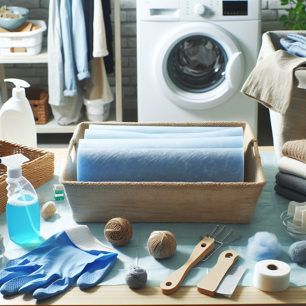 세탁물 부직포 활용 팁, 먼지 제거와 형태 유지에 도움 되는 방법