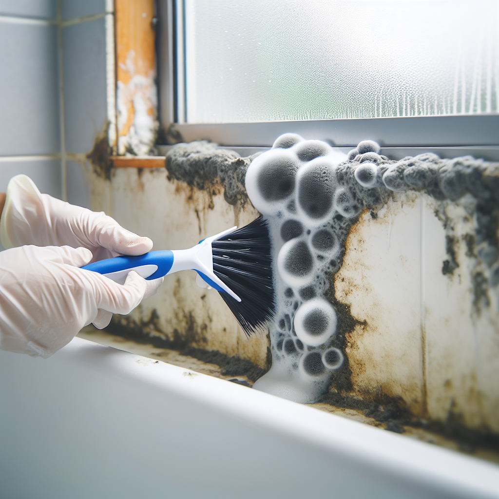 욕실 창문 곰팡이 제거, 틈새까지 깨끗해지는 세척 기술
