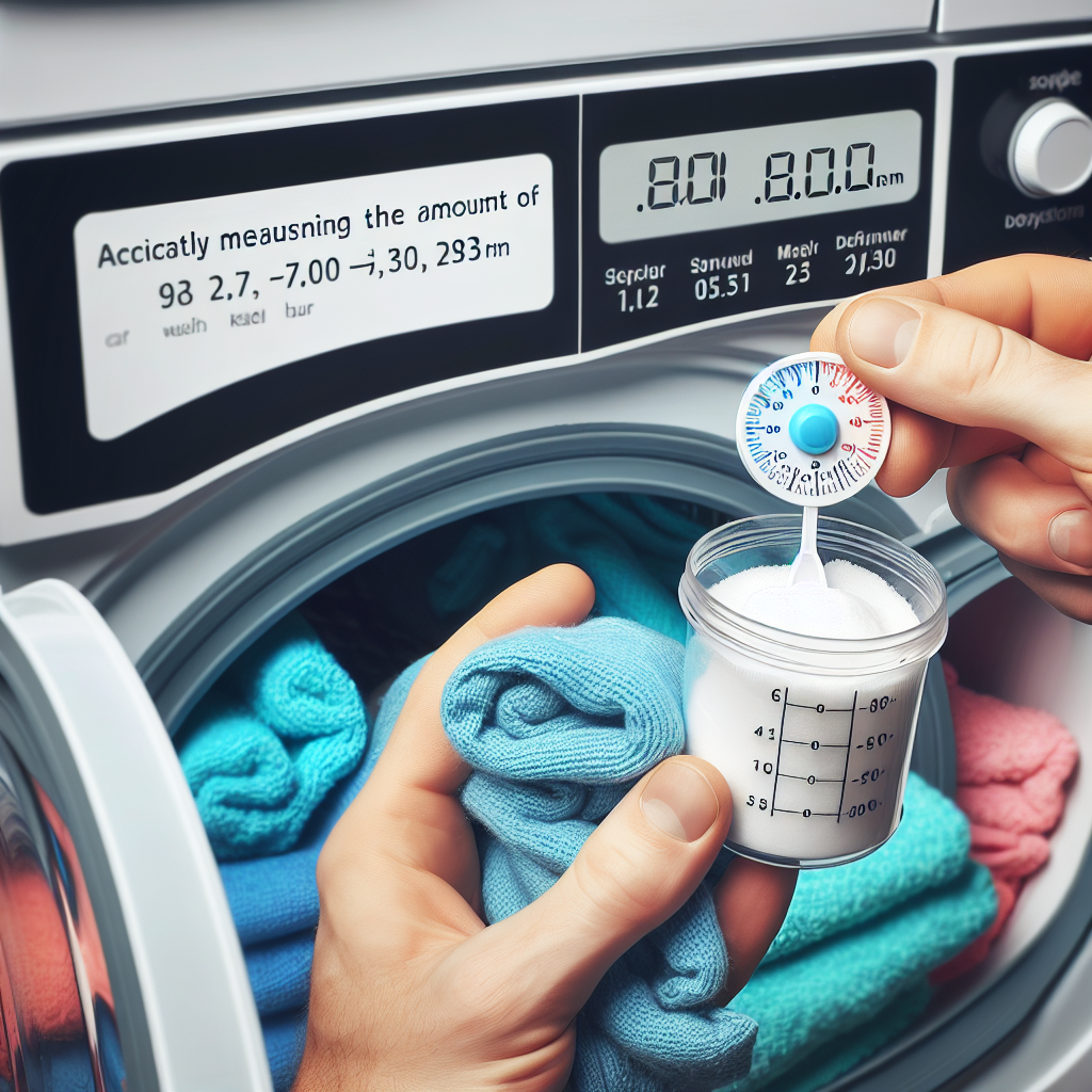 세탁기 세제량 정확히 맞추기, 과다 세탁물 변형 막는 비결
