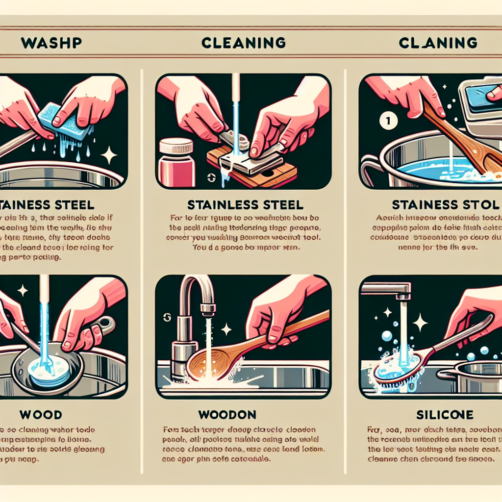 조리도구 소재별 세척법, 스텐·우드·실리콘 각각의 올바른 관리