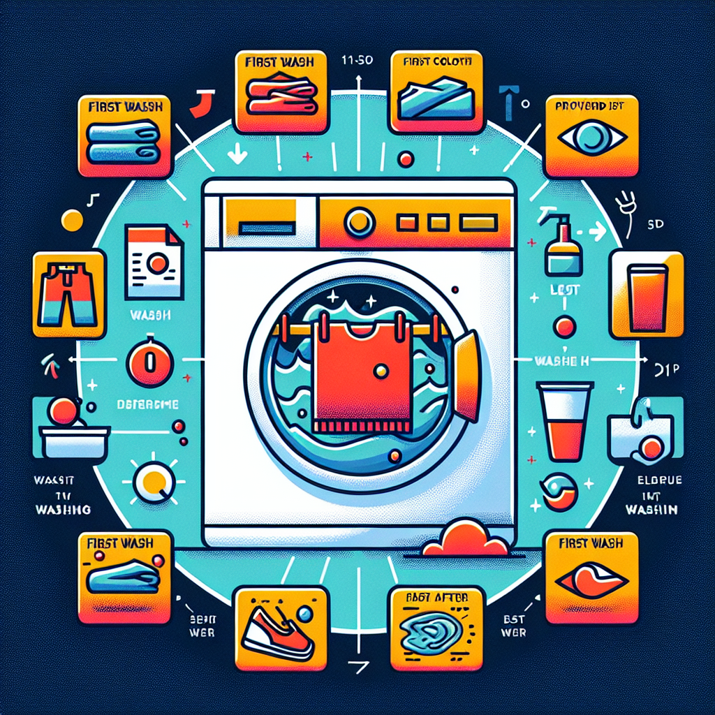 옷 색 빠짐 방지, 첫 세탁이 중요한 이유
