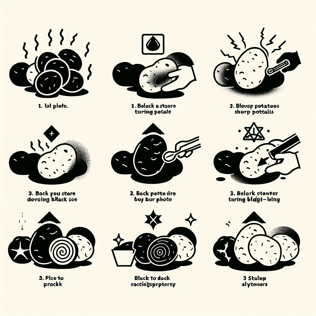 감자 보관법, 검게 변하는 원인 막는 방법