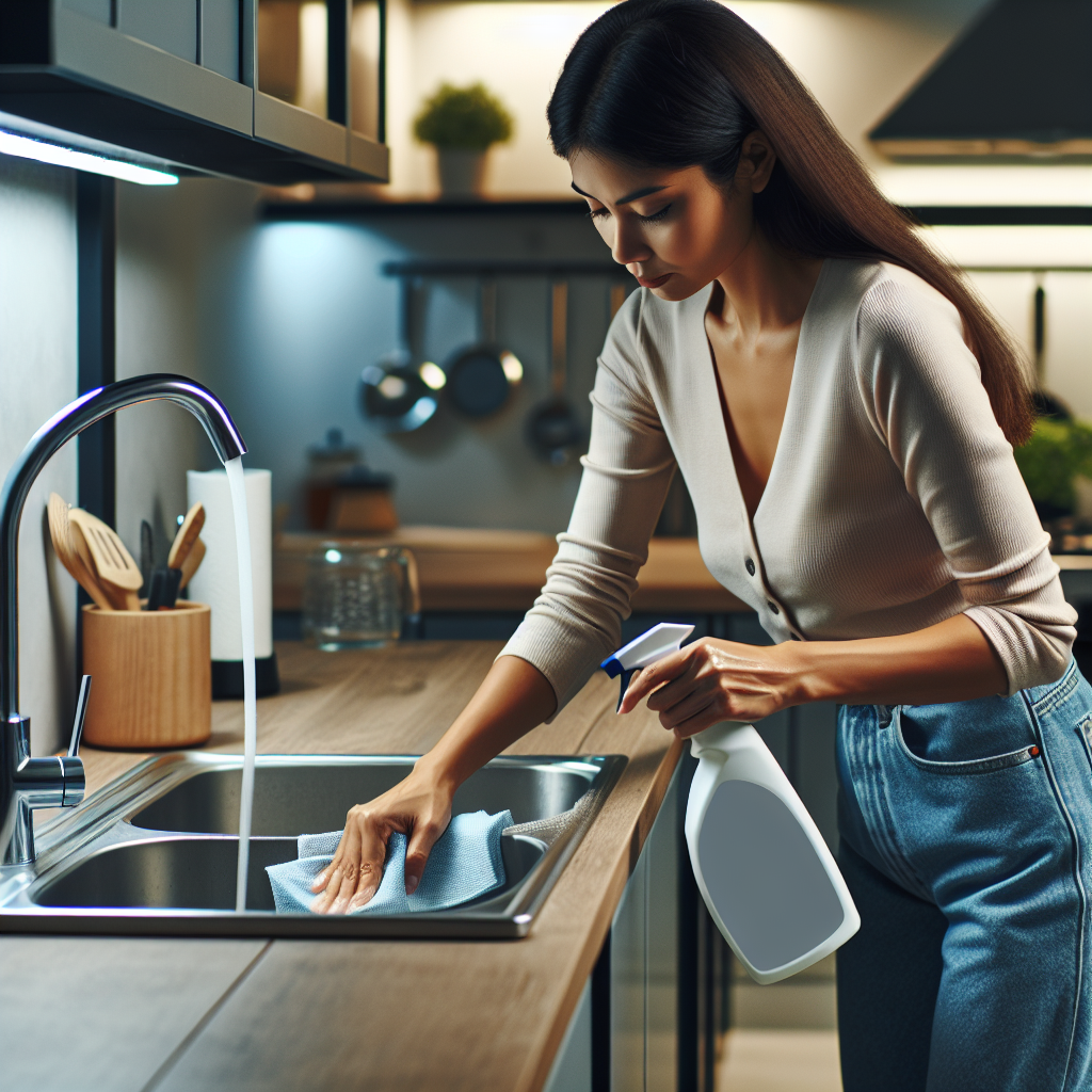 싱크대 물기 닦기, 세균 번식 줄어드는 1분 루틴