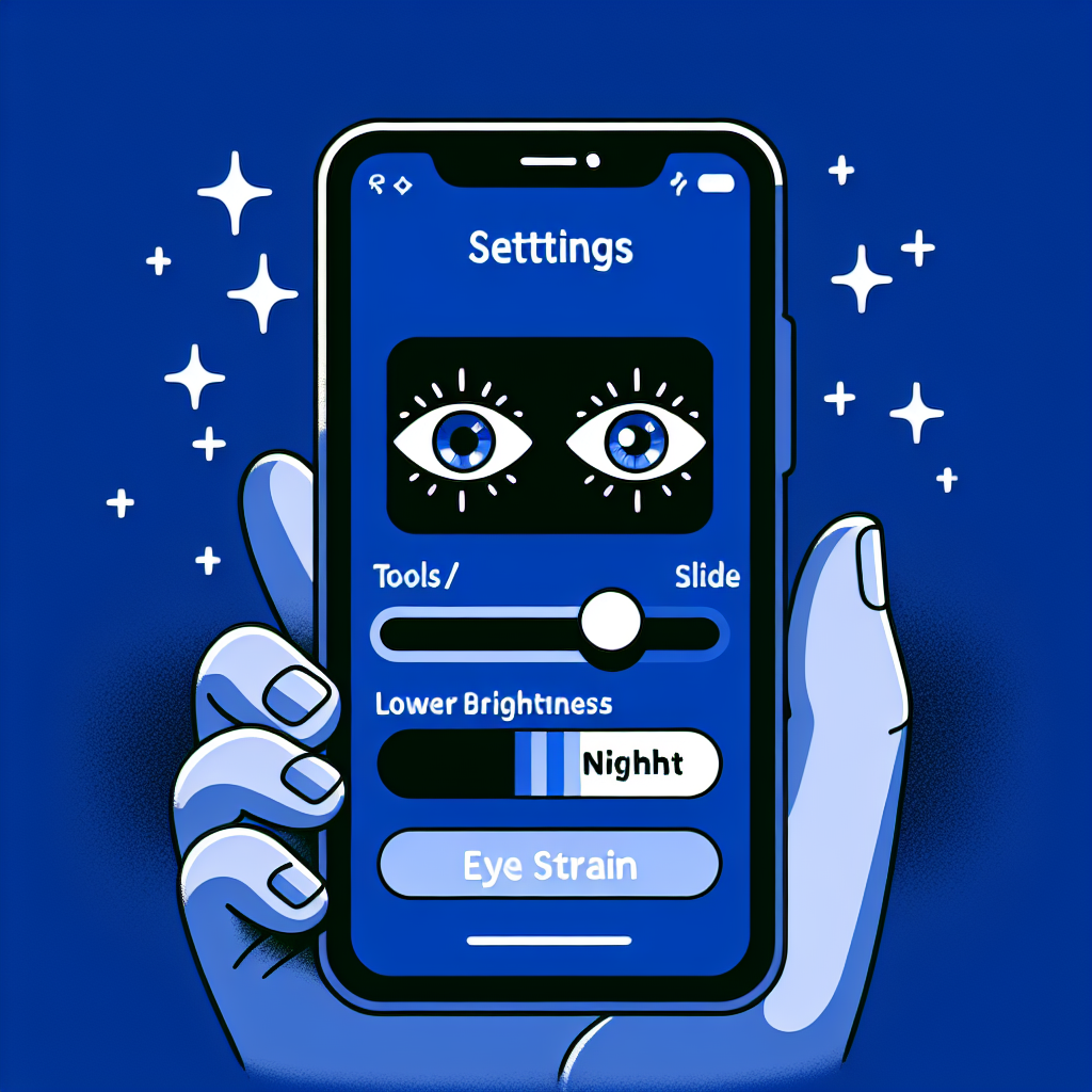 스마트폰 화면 밝기, 눈 피로 줄어드는 설정 값
