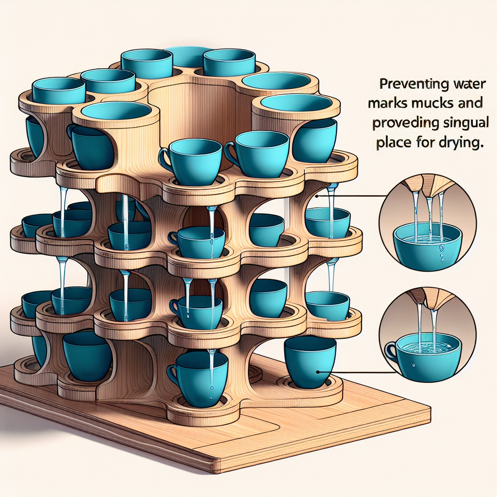 컵 물자국 방지, 건조 위치 하나로 해결되는 구조