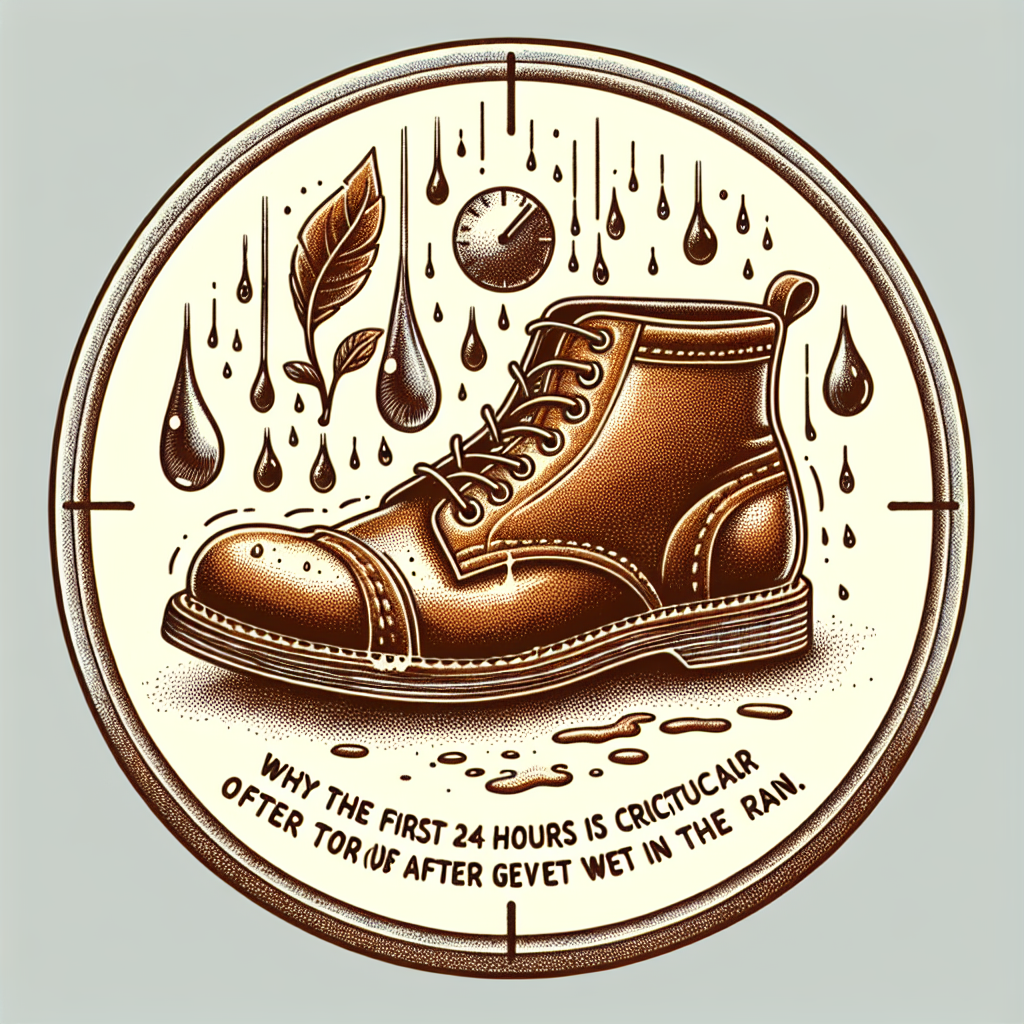 가죽 신발 관리, 비 맞은 뒤 24시간이 중요한 이유