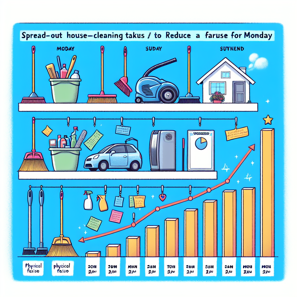 주말 청소 분산, 월요일 피로 줄어드는 구조