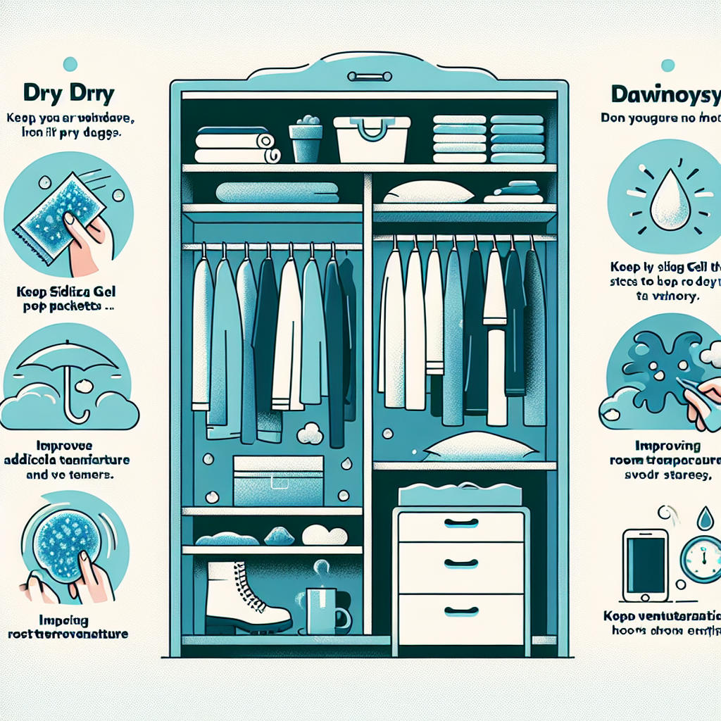 옷장 습기 제거, 곰팡이 없이 보관하는 방법
