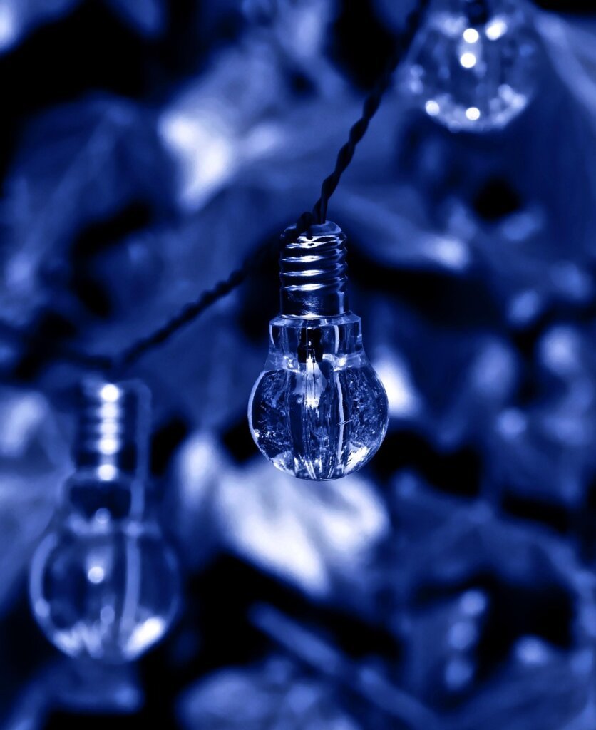 electric meter close up with blurred home background