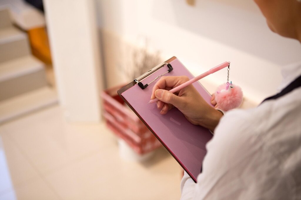 monthly mattress maintenance checklist on paper