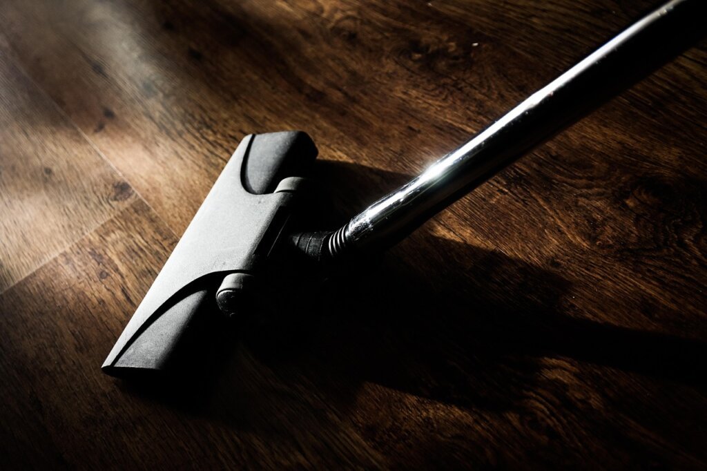 vacuum cleaner on mattress surface