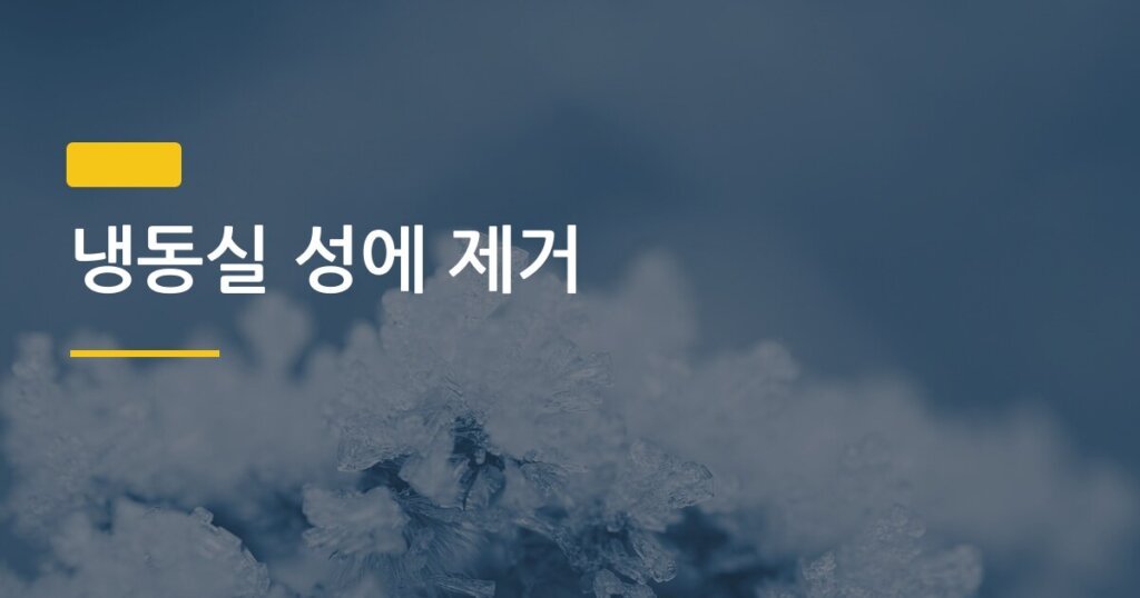 냉동실 성에 제거, 혼자서 20분 안에 끝내는 가장 빠른 방법