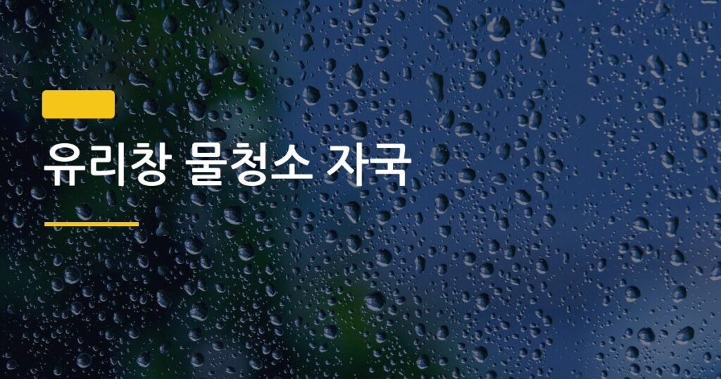 유리창 물청소 자국, 신문지가 진짜 효과 있을까 직접 비교해봤다