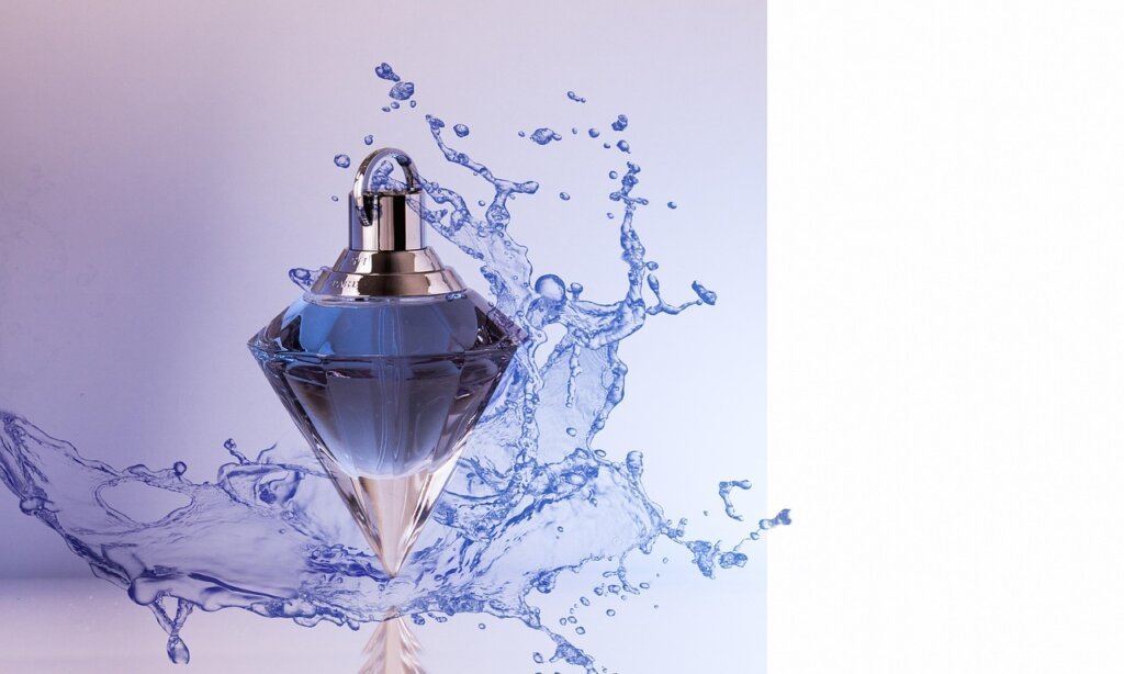 perfume bottle stored in dark cool drawer away from sunlight