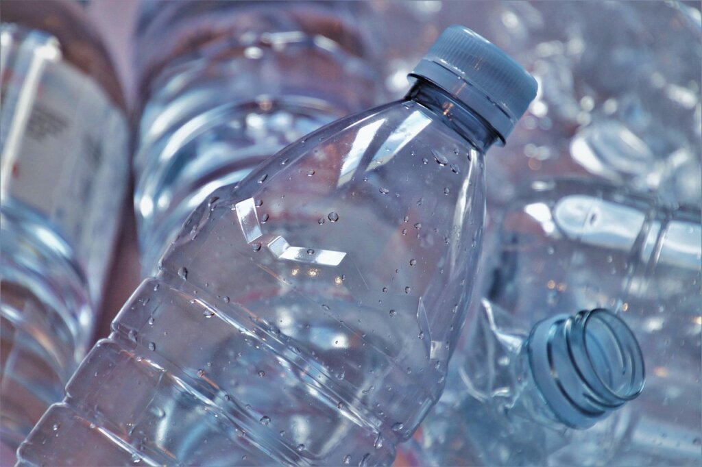 bottom of plastic container showing recycling number 5 PP symbol