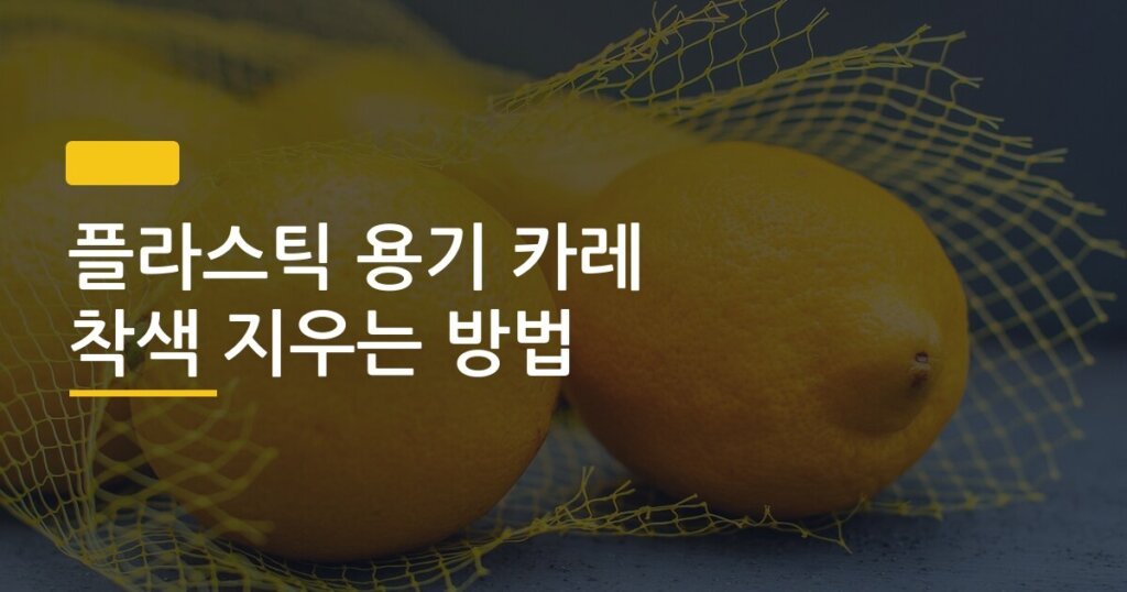 플라스틱 용기 카레 착색 지우는 방법, 햇빛 한 번이면 진짜 지워질까