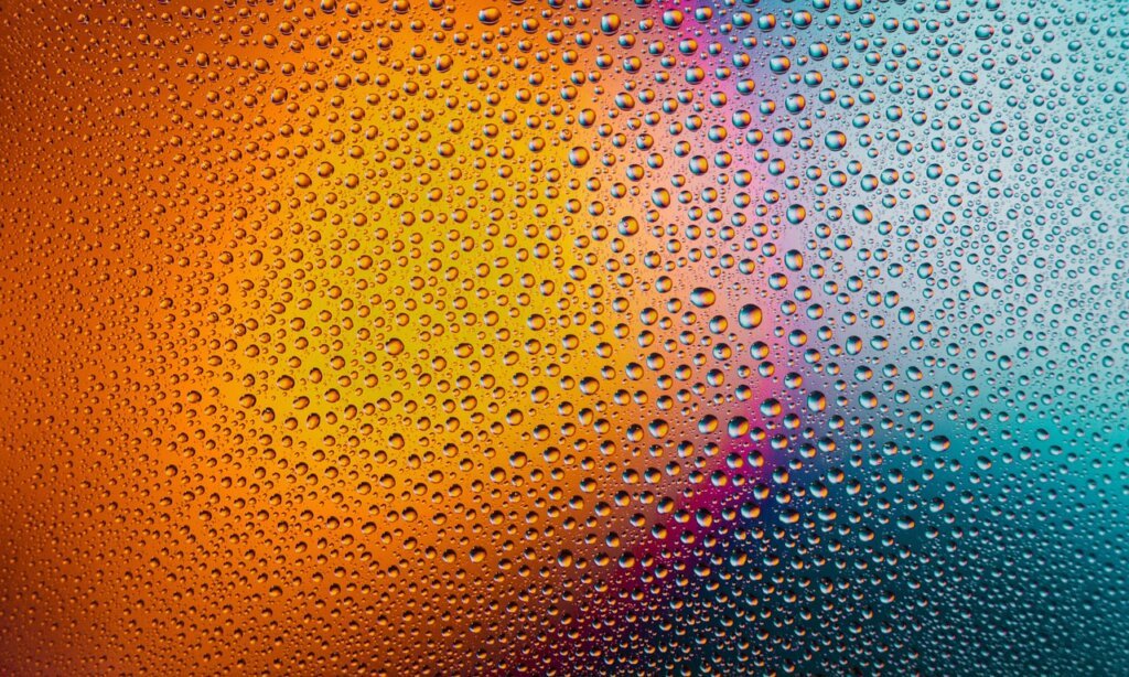 morning condensation on window glass